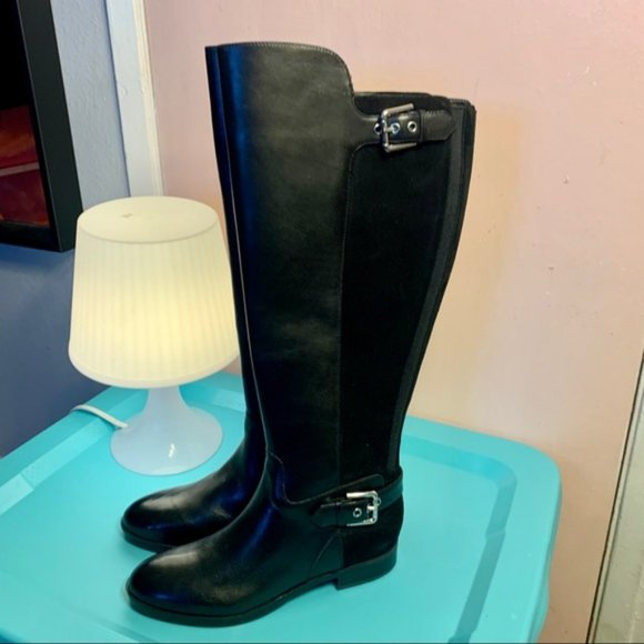 Marc Fisher leather/suede tall boots - Picture 3 of 4